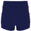 Abito da donna in jersey a rete blu navy con pantaloncini interni