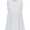 Abito in jersey a rete da donna Off White con pantaloncini interni