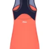 Abito in jersey da donna arancione neon con pantaloncini interni