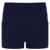 Abito in jersey da donna arancione neon con pantaloncini interni