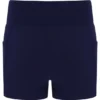 Abito in jersey da donna arancione neon con pantaloncini interni