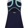 Abito in jersey da donna blu navy scuro con pantaloncini interni