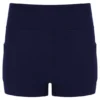 Abito in jersey da donna blu navy scuro con pantaloncini interni