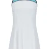 Abito in jersey da donna color acquamarina con pantaloncini interni