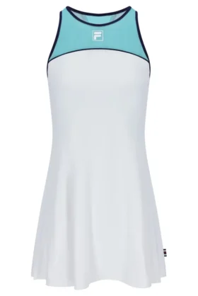 Abito in jersey da donna color acquamarina con pantaloncini interni