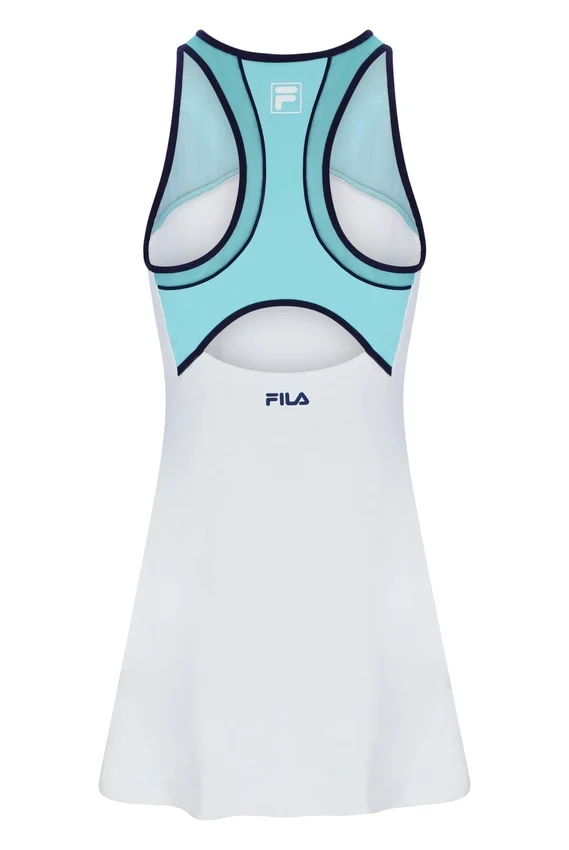Abito in jersey da donna color acquamarina con pantaloncini interni