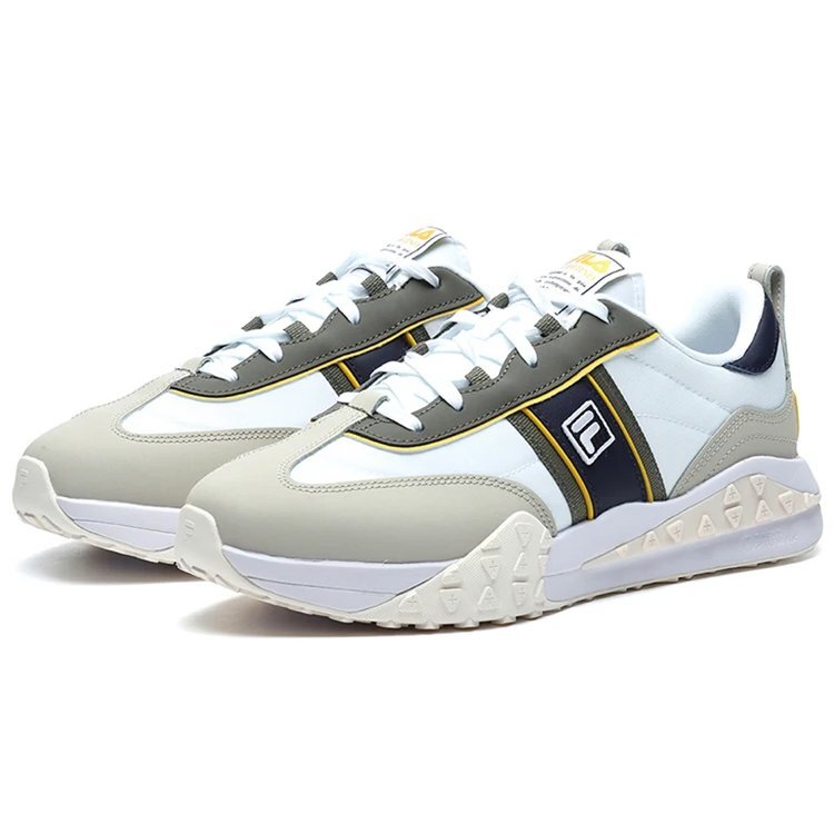 Athletics Brick Shoes "Bianco Grigio Giallo"