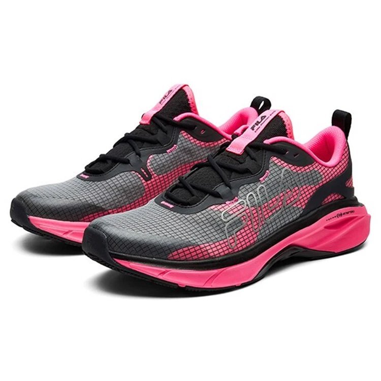 Athletics Low Top Nero/Rosa