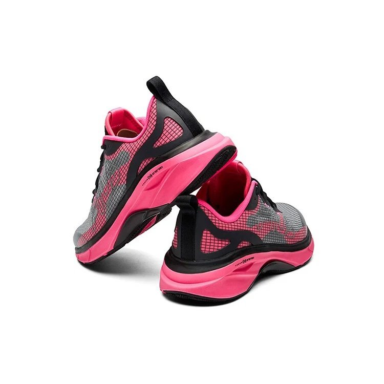 Athletics Low Top Nero/Rosa