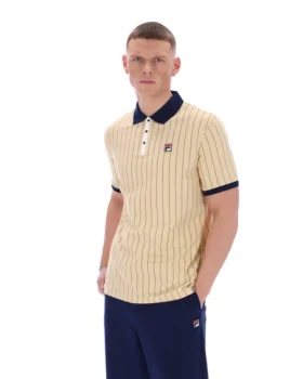 Beige classico Polo a righe BB1 Classic Vintage
