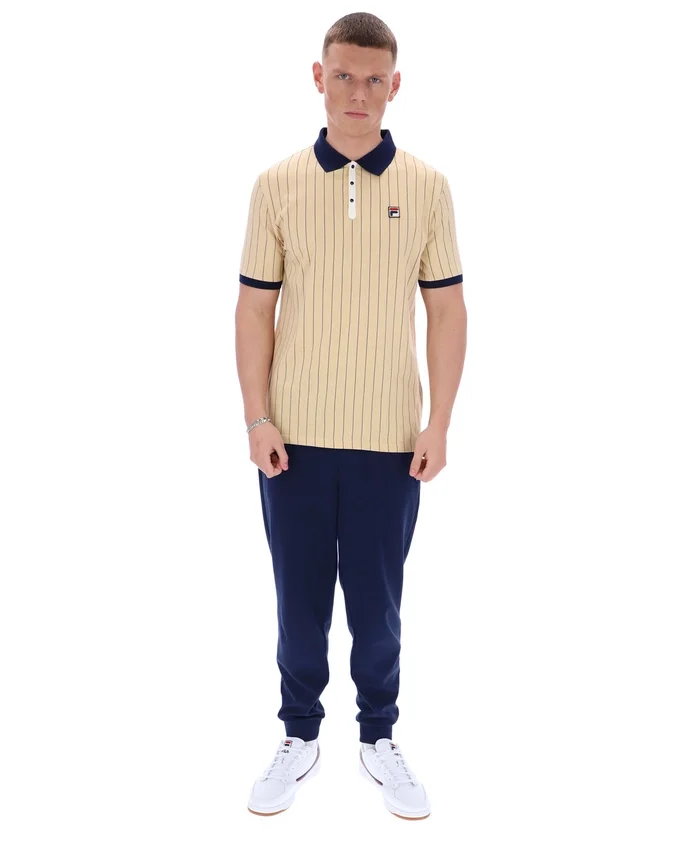 Beige classico Polo a righe BB1 Classic Vintage