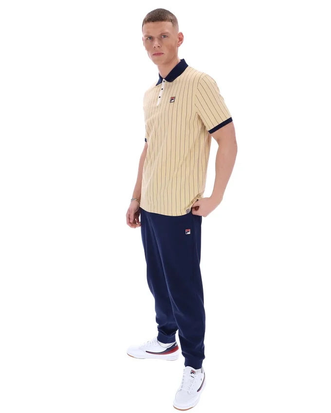 Beige classico Polo a righe BB1 Classic Vintage
