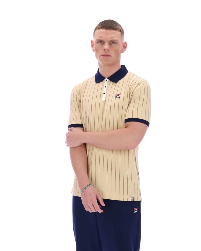 Beige classico Polo a righe BB1 Classic Vintage