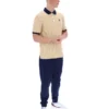 Beige classico Polo a righe BB1 Classic Vintage