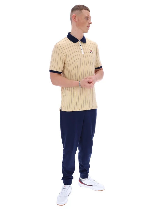 Beige classico Polo a righe BB1 Classic Vintage