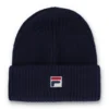 Berretto Fila Navy Ricco Watchman a coste con risvolto