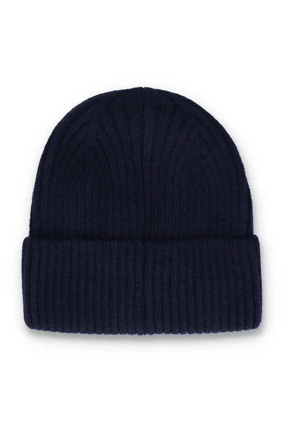 Berretto Fila Navy Ricco Watchman a coste con risvolto