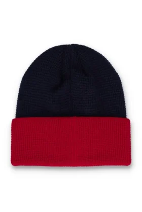 Berretto Fila Navy Rune con risvolto e blocchi di colore