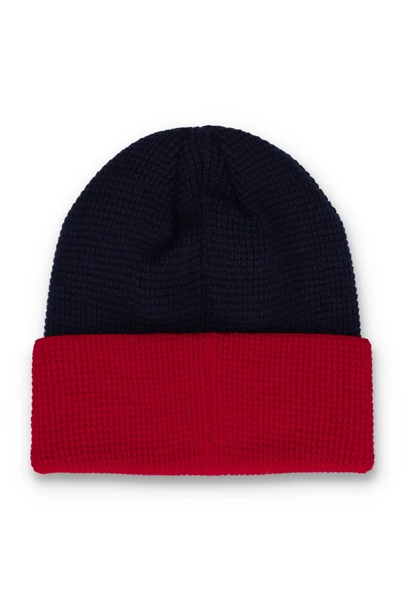 Berretto Fila Navy Rune con risvolto e blocchi di colore