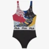 Body con stampa all-over multicolore