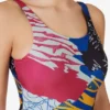 Body con stampa all-over multicolore