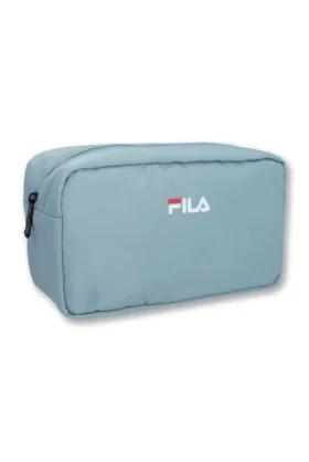 Borsa da toilette con logo grigia