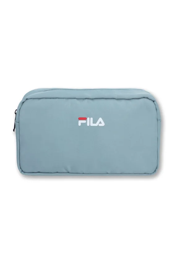 Borsa da toilette con logo grigia