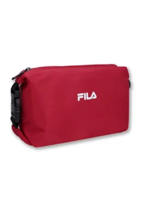 Borsa da toilette con logo rosso