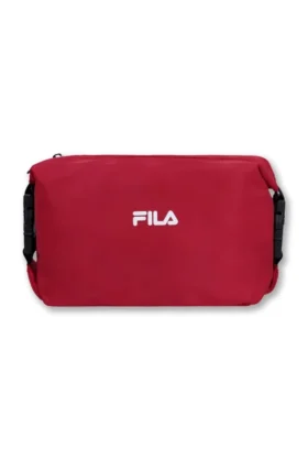 Borsa da toilette con logo rosso