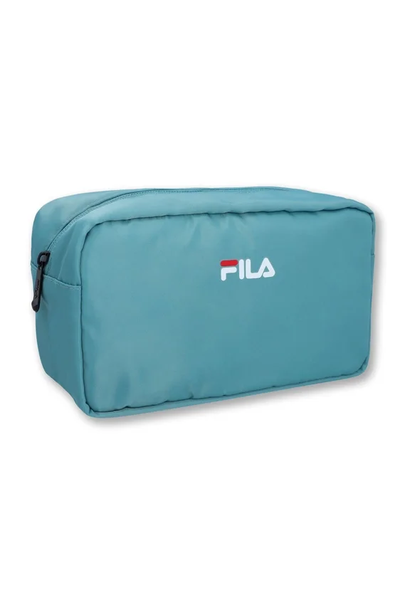 Borsa da toilette con logo verde