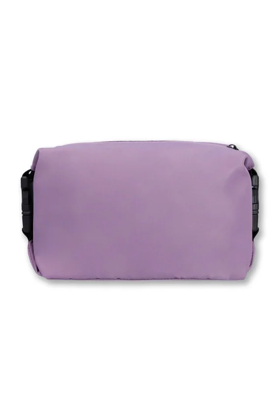 Borsa da toilette con logo viola