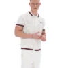 Camicia in maglia all'uncinetto Gardenia Domenico con bordi a contrasto