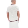 Camicia in maglia all'uncinetto Gardenia Domenico con bordi a contrasto