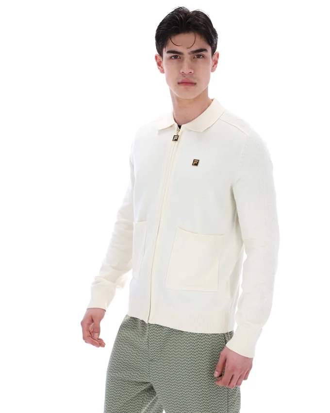 Camicia in maglia Teddy color latte di cocco