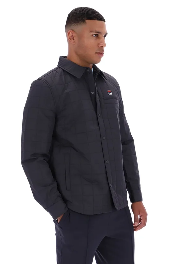 Camicia trapuntata leggermente imbottita Malcolm, color antracite