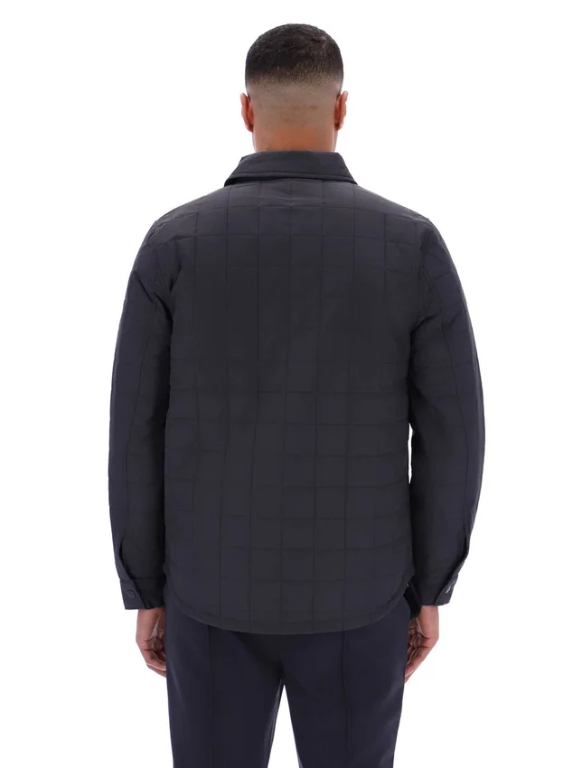 Camicia trapuntata leggermente imbottita Malcolm, color antracite