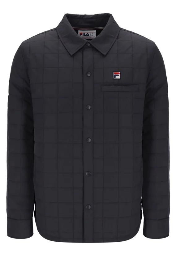 Camicia trapuntata leggermente imbottita Malcolm, color antracite