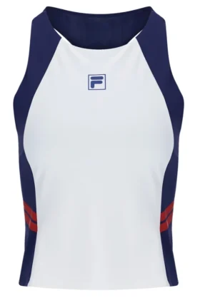 Canotta da tennis da donna blu navy