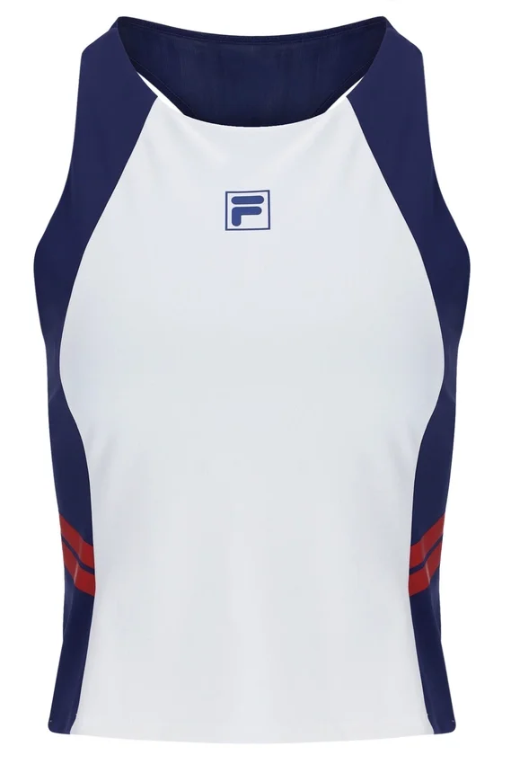 Canotta da tennis da donna blu navy