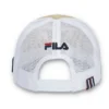 Cappellino classico beige Addie Slogan in neoprene con retro in rete
