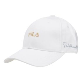 Cappellino da baseball casual da uomo Fila con logo, bianco
