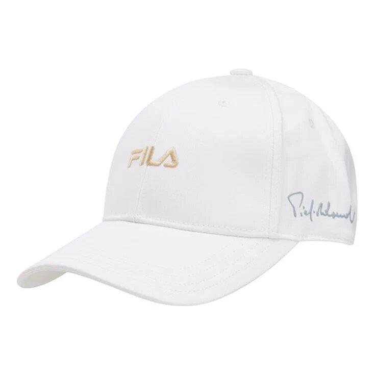 Cappellino da baseball casual da uomo Fila con logo, bianco
