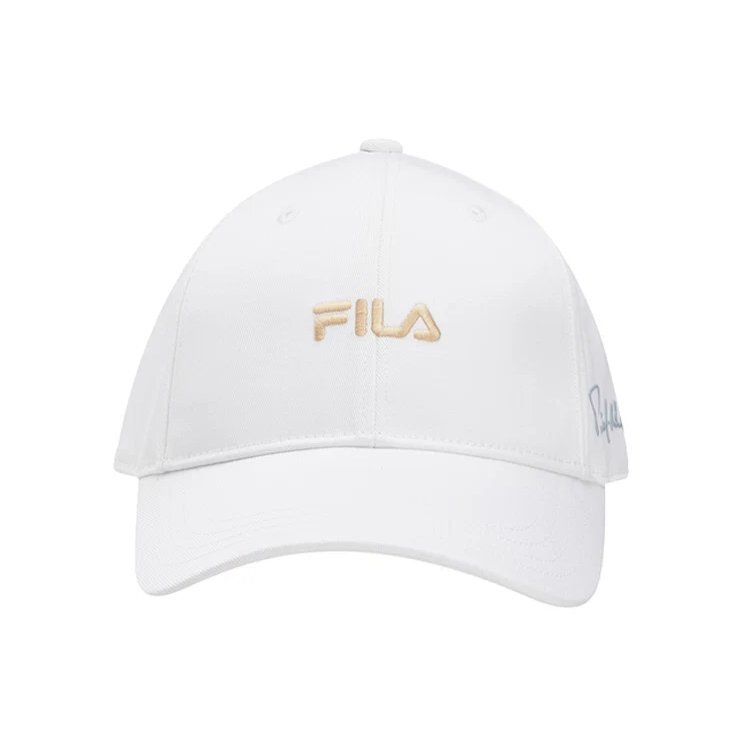 Cappellino da baseball casual da uomo Fila con logo, bianco