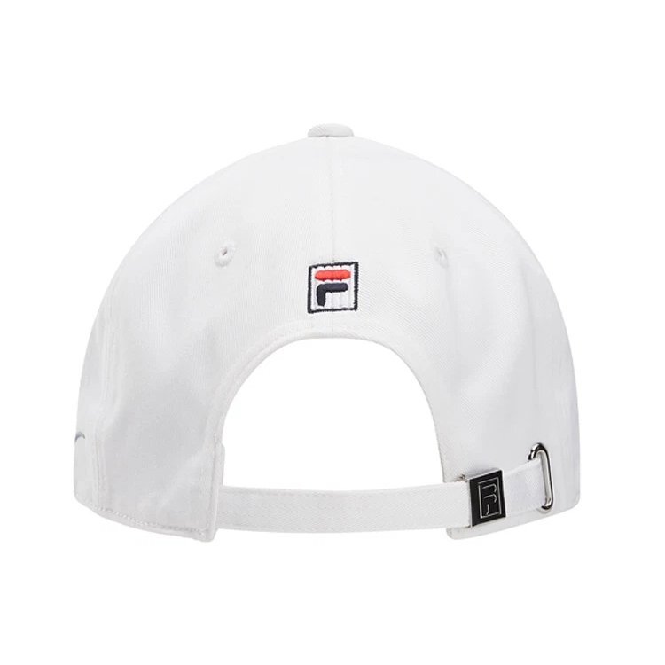 Cappellino da baseball casual da uomo Fila con logo, bianco