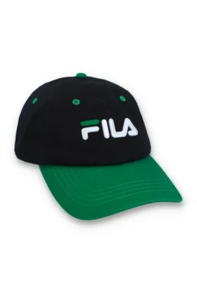Cappellino da baseball classico nero con visiera regolabile