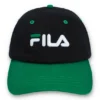 Cappellino da baseball classico nero con visiera regolabile