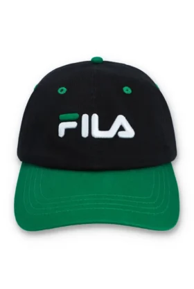 Cappellino da baseball classico nero con visiera regolabile
