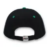 Cappellino da baseball classico nero con visiera regolabile