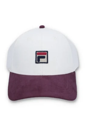 Cappellino da baseball in velluto a coste Gardenia Clarke con blocchi di colore