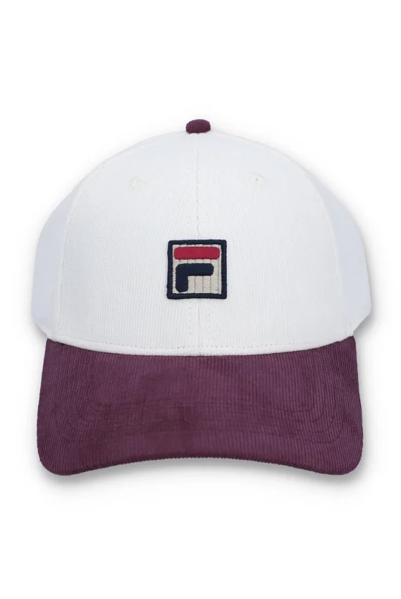 Cappellino da baseball in velluto a coste Gardenia Clarke con blocchi di colore